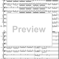 Brandenburg Concerto No. 3: Allegro - Score