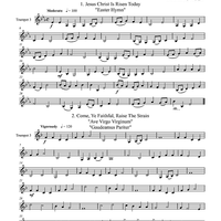 Five Easter Trios - Trumpet 3