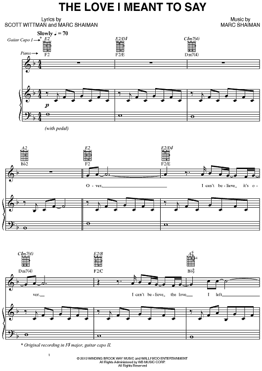 The Love I Meant To Say