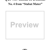 Stabat Mater, No. 4: Quæ mœrebat et dolebat