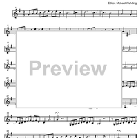 Three Part Sinfonia No. 6 BWV 792 E Major - A Clarinet 2