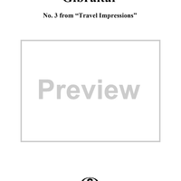 Gibraltar, No. 3 from “Travel Impressions” (Album de Viaje)