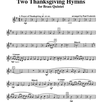 Two Thanksgiving Hymns - Horn in F