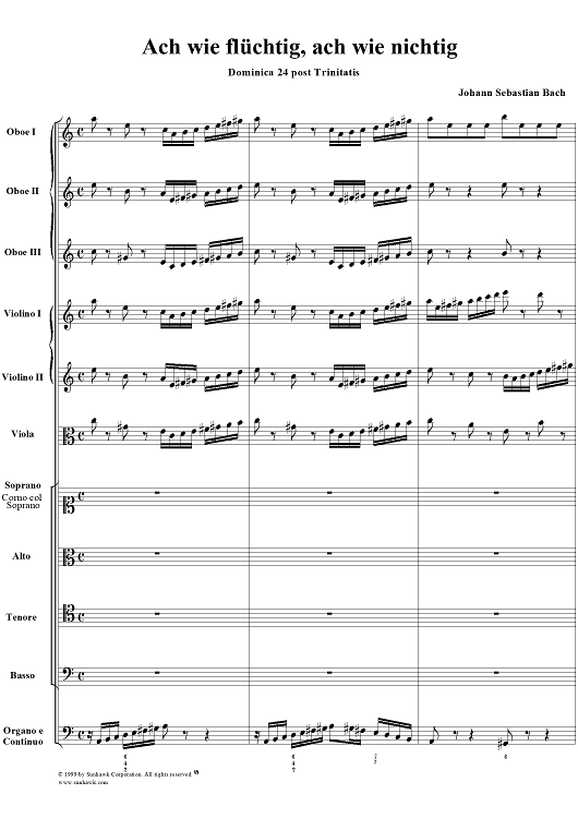 Ach wie flüchtig, ach wie nichtig, BWV26