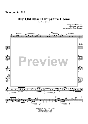 My Old New Hampshire Home - Trumpet 2