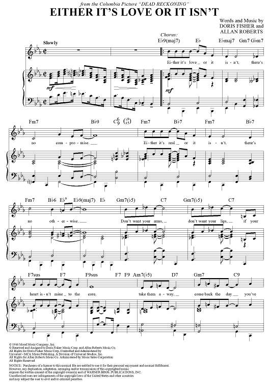 Either It's Love or It Isn't