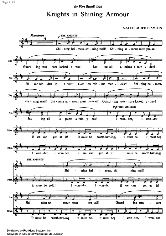 Knights in Shining Armour - Score