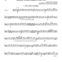 Two Madrigals, Vol. 3 - from Morley's "First Book of Madrigals to 4 Voices" (1594) - Trombone 3