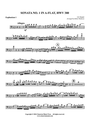 Sonata No. 1 in Ab, HWV 380 - Euphonium 1 BC/TC