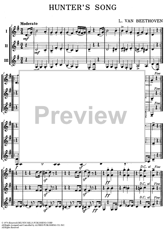 Hunter's Song - Horn in F