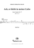 "Ach, es bleibt in meiner Liebe", Aria, No. 5 from Cantata No. 77: "Du sollst Gott, deinen Herren, lieben" - Alto