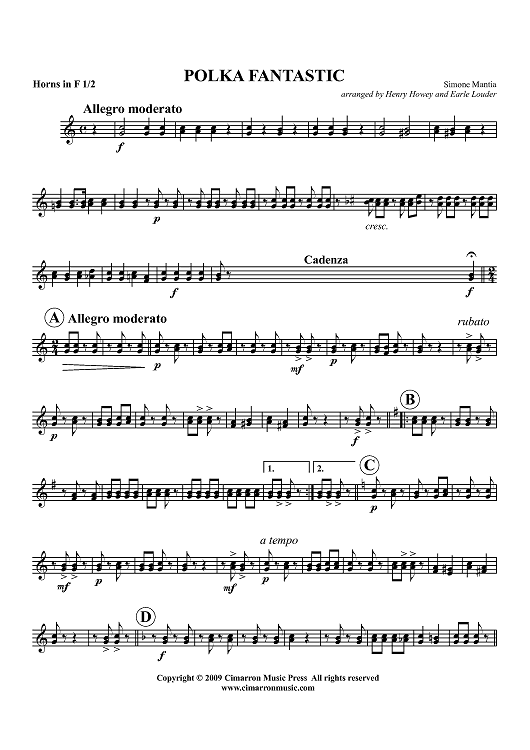 Polka Fantastic - Horns in F 1/2