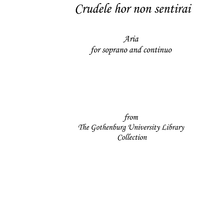 Crudele hor non sentirai