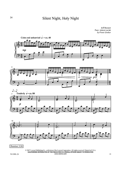 Silent Night, Holy Night フロッピー　ヤマハ自動ピアノ Silent Night, Holy Night フロッピー ヤマハ自動ピアノ Silent Night