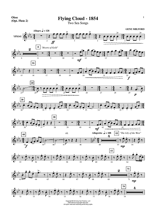 Flying Cloud 1854 - Oboe (Opt. Flute 2)
