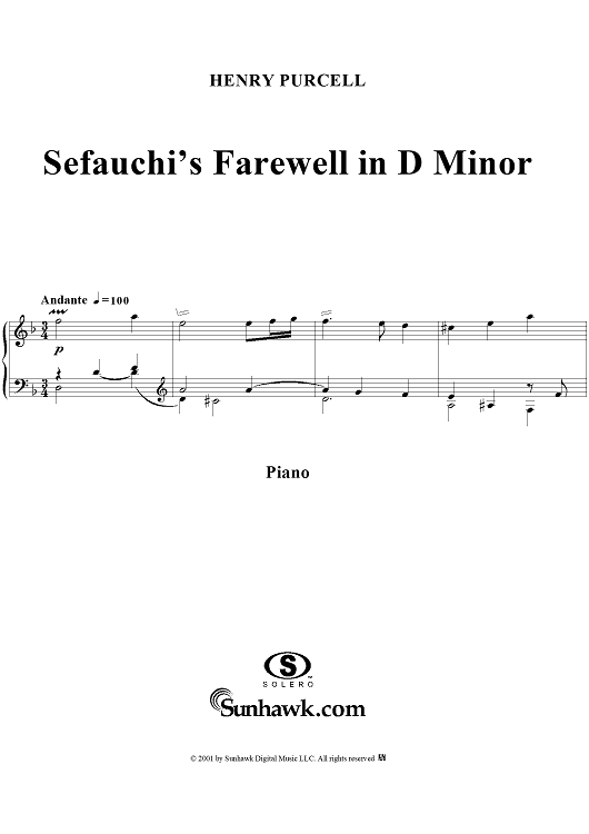 Sefauchi's Farewell in D Minor