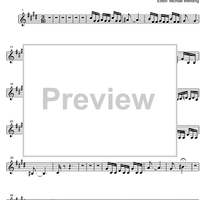 Three Part Sinfonia No.15 BWV 801 b minor - B-flat Clarinet 2