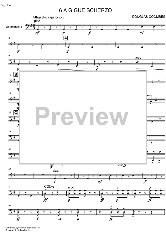 A Gigue Scherzo - Cello