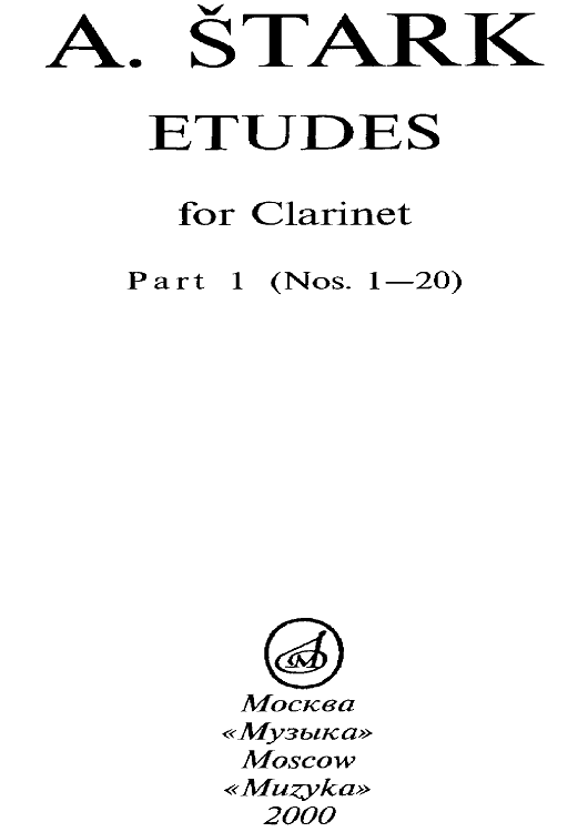 Etudes Part  1