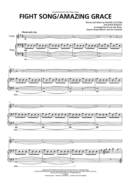 Fight Song/Amazing Grace