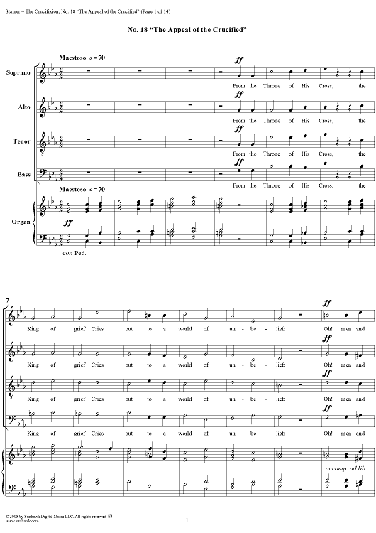 The Crucifixion: No. 18, The Appeal of the Crucified