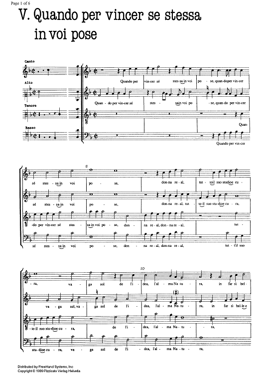 Quando per vincer se stessa in voi pose