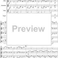 Kleine Kammermusik für fünf Bläser - Score