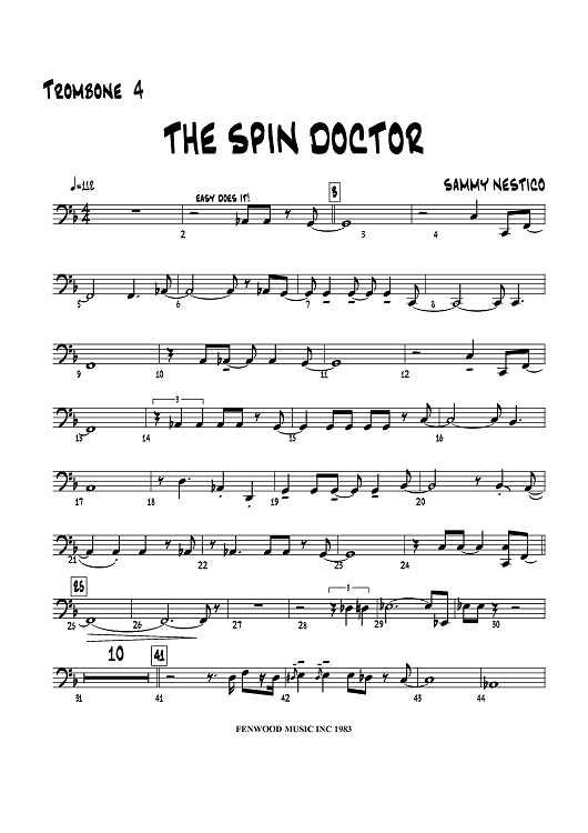 The Spin Doctor - Trombone 4