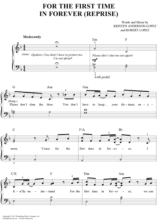 For The First Time In Forever (Reprise)