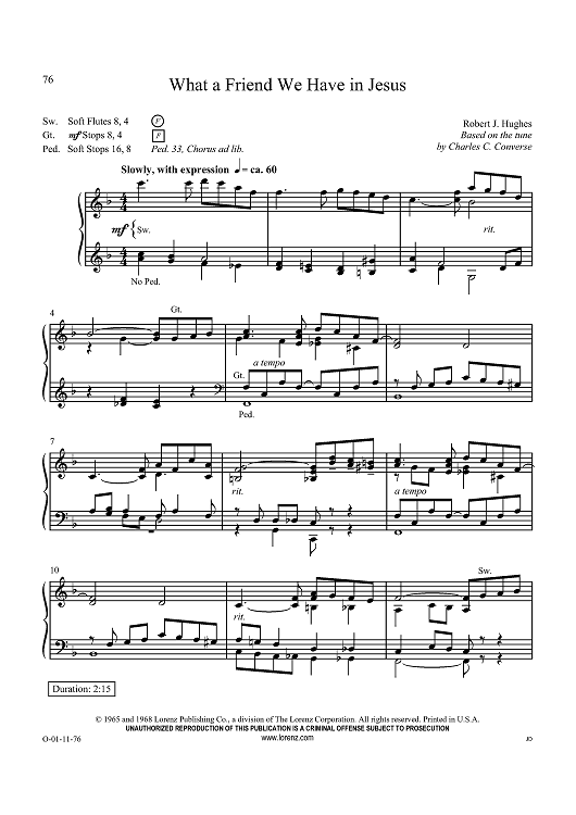 What a Friend We Have in Jesus