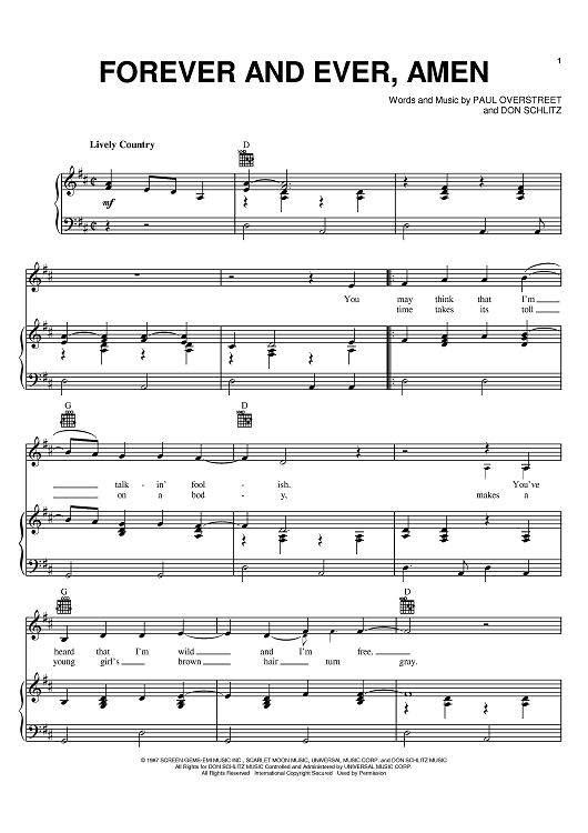 Forever And Ever, Amen