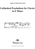 Fragment of a Praeludium for Clavier in E Minor  (Spurious)