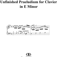 Fragment of a Praeludium for Clavier in E Minor  (Spurious)