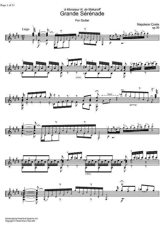 Grande Sérénade Op.30