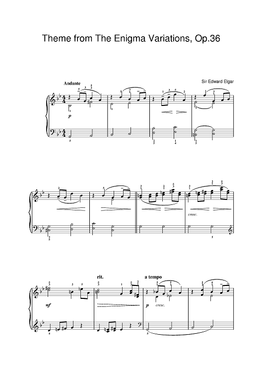 Theme from The Enigma Variations, Op.36