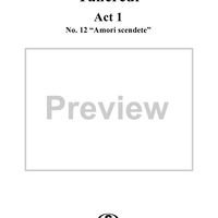 Amori scendete: No. 12 from "Tancredi", Act 1, Scene 10 - Score