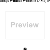 Songs Without Words in D Major, Op. 109 - Cello
