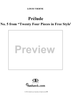 Prélude No. 5 from "Twenty Four Pieces in Free Style," Op. 31