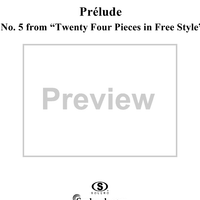 Prélude No. 5 from "Twenty Four Pieces in Free Style," Op. 31