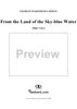 From the Land of the Sky-Blue Water - High Voice