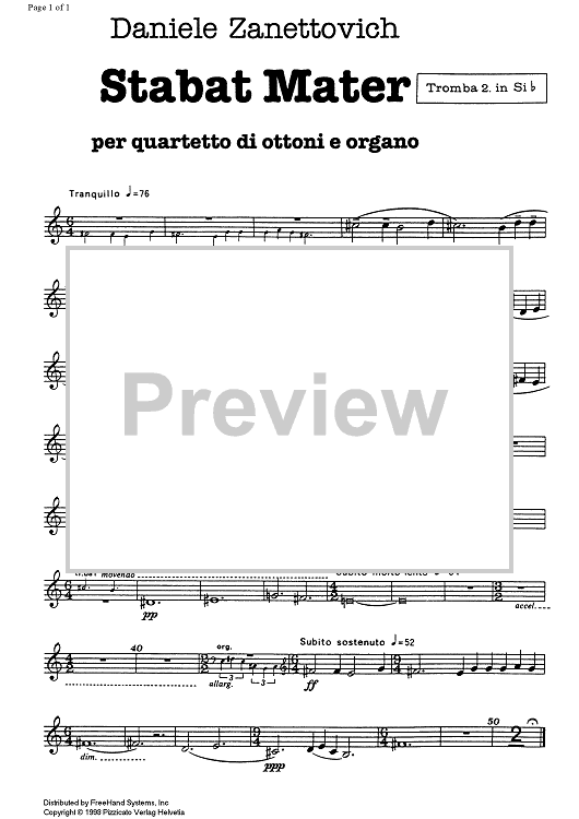 Stabat Mater - Trumpet 2