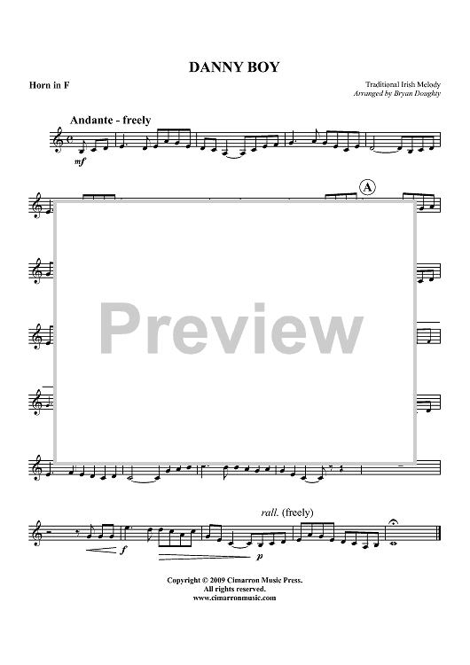 Danny Boy - Horn in F