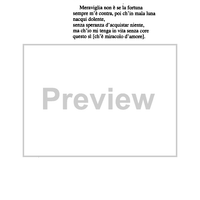 Meraviglia non è, donna gentile