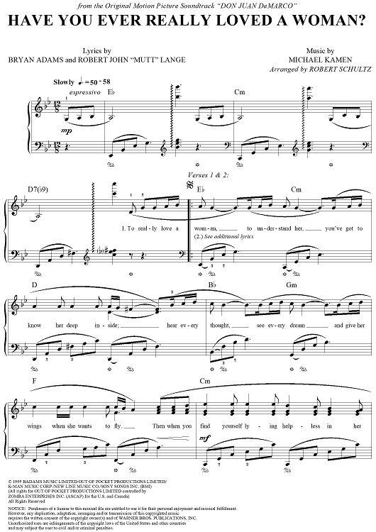 Have You Ever Really Loved a Woman?