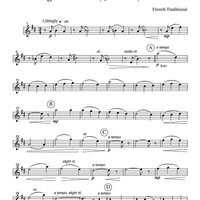 Bring Your Torch, Jeanette, Isabella - Part 2 Clarinet in Bb