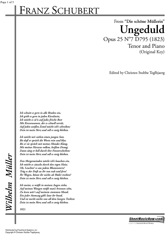 Ungeduld Op.25 No. 7 D795