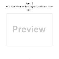 "Deh prendi un dolce amplesso, amico mio fedel", No. 3 from "La Clemenza di Tito", Act 1 (K621) - Full Score