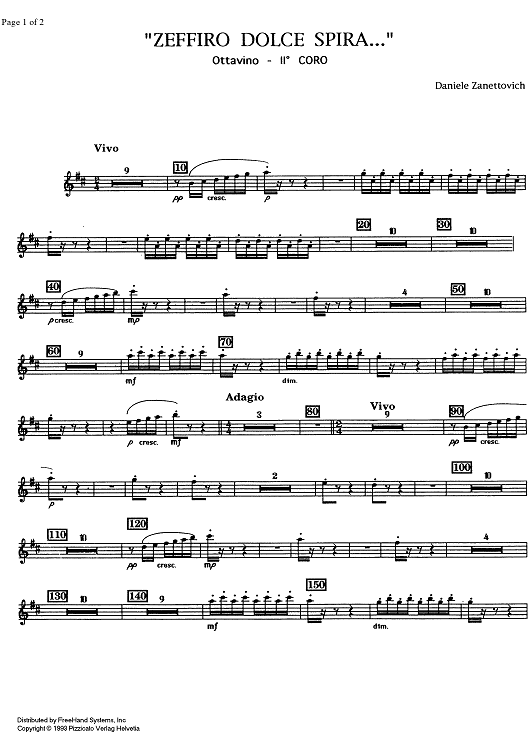 Zeffiro Dolce Spire [set of parts]