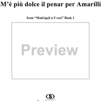 M'è più dolce il penar per Amarilli - From "Madrigali à 5 voci" Book 1 - SV23
