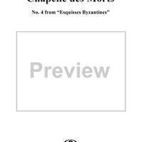 Chapelle des Morts, No. 4 from "Esquisses Byzantines"